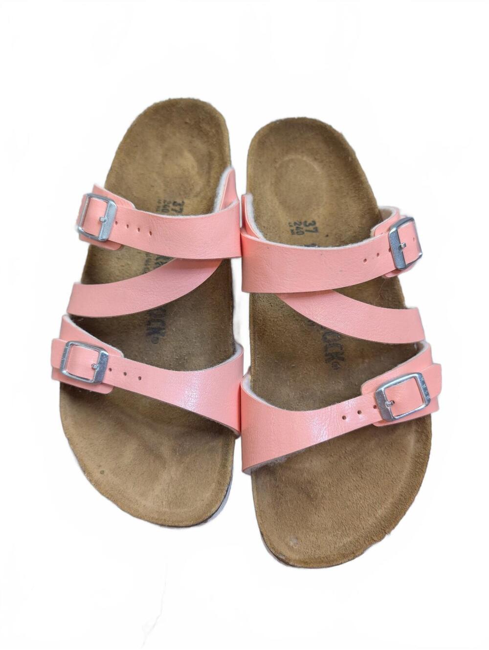 Birkenstock 3 Strap Buckle  Women’s Pink Strap Sandals Size 36EU 6-6.5US